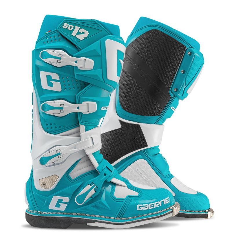 Cizme Gaerne SG12 Portofino Light Blue/White