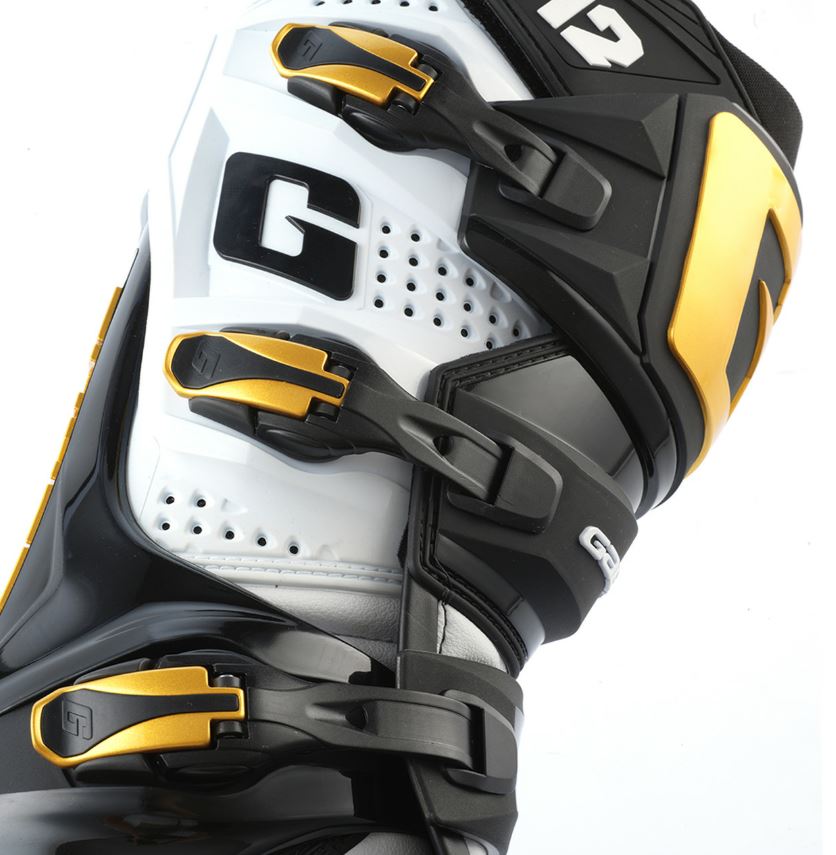 Cizme Gaerne SG12 Luxe Black/White/Gold